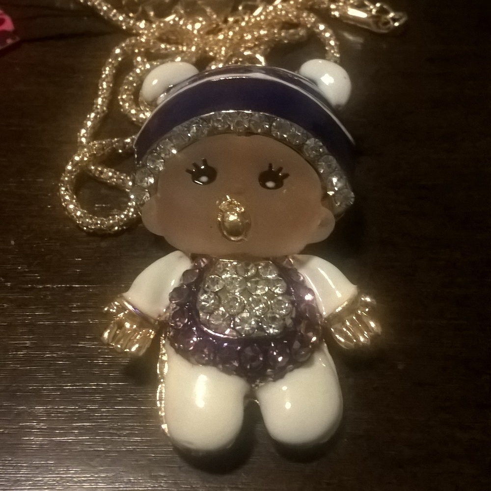 BJ GP Monchhichi Doll Baby Necklace